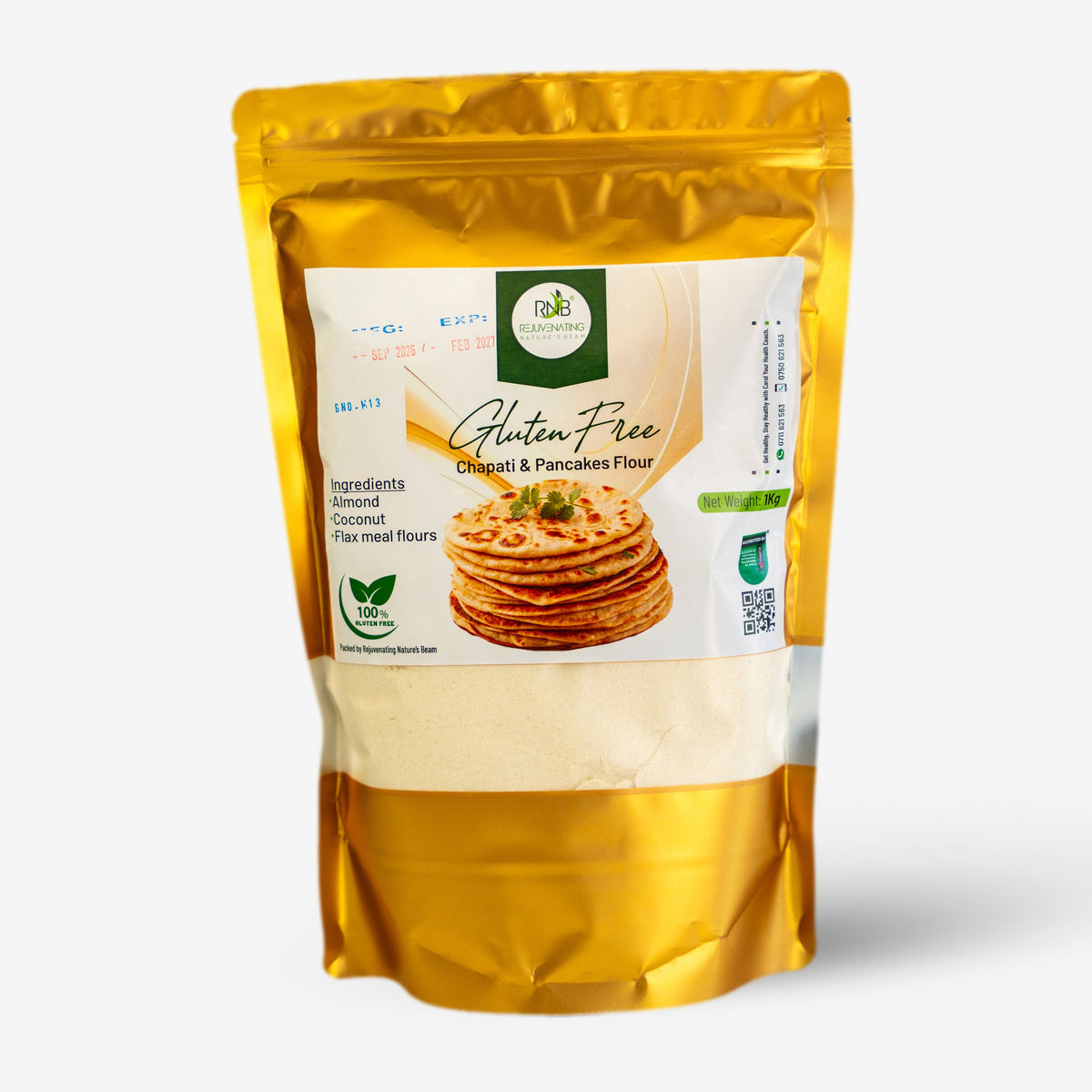 Gluten-free chapati flour