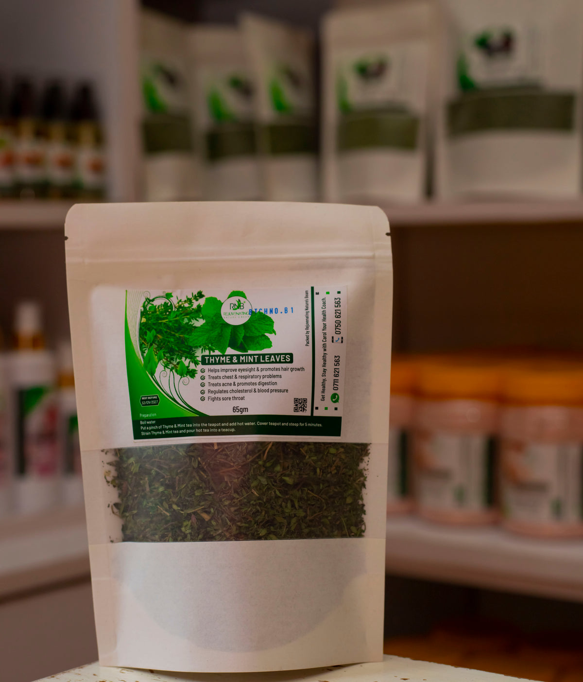 Thyme and mint